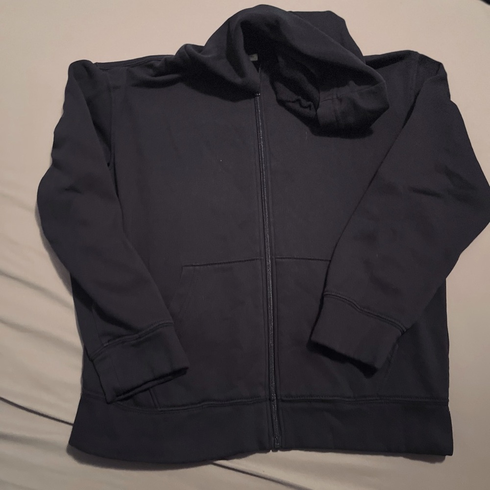 Old Navy boys L (10/12) zip up Navy blue hoodie